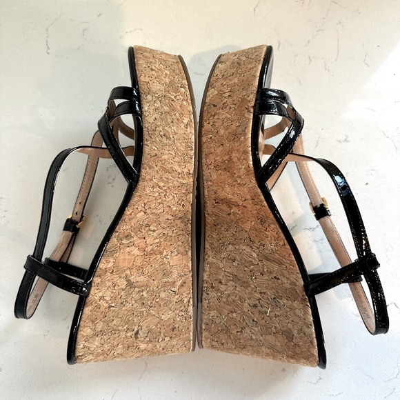 Kate Spade Talanse‎ Strappy Patent Wedge, US 6 - Picture 3 of 6